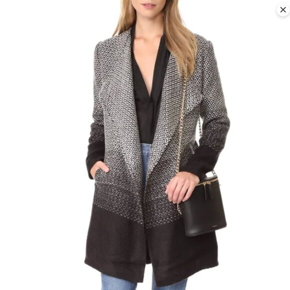 BB Dakota Myles Blanket Coat with Belt, Ombre, Size S - Picture 1 of 11